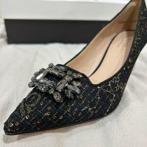 Kurt Geiger Pia Jewel Crystal Embellished Women’s Pumps Size 8.5 EUC